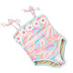 Cute Swimwear by Shade Critters Tutti Fruity Girls Crochet Pom Pom One Piece Swimsuit 6m-10