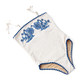 Cute Swimwear by Shade Critters White & Navy Girls Embroidered One Piece Swimsuit 6m-10