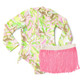 Kids Swim Brand Shade Critters Palm Beach Leopard Girls Long Sleeve One Piece & Skirt Swim Set 6m-6