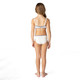 Cute Swimwear by Shade Critters White & Navy Girls Embroidered Two Piece Swimsuit 7-14