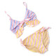Cute Swimwear by Shade Critters Pastel Stripe Tween Girls Ruffle Two Piece Swimsuit 7-14