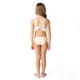 Best Kids Swimwear Brand Shade Critters Pastel Stripe Tween Girls Ruffle Two Piece Swimsuit 7-14