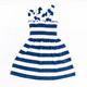 Best Kids Swimwear Brand Shade Critters Navy Stripe Girls Terry Smocked Tie Top Dress 3t-14