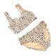 Shade Critters Alternative View of Swimsuit Dalmatian Leopard Girls Lace Up Bikini