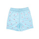 Back View of Water Appearing Sharks - Boys 4 Way Stretch Swim Trunks