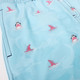 Detail View of Water Appearing Sharks - Boys 4 Way Stretch Swim Trunks