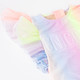 picture of SG01C-172 -tulle sleeve 1pc - sherbert rainbow unicorn