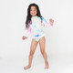 Shade Critters Swimsuit Rashguard Set w/ Ruffle Girls 6m-6 Neon Tie Dye