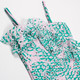 Shade Critters Swimsuit One Piece w/ Ruffle Girls 6m-10 Botanical Eyelet