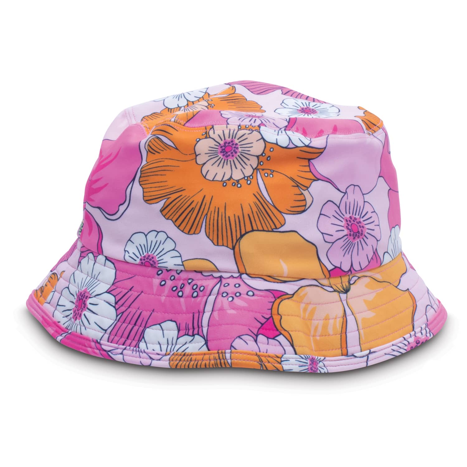 Blooming Hibiscus Girls Sun Bucket Hat 3-14 - Shade Critters
