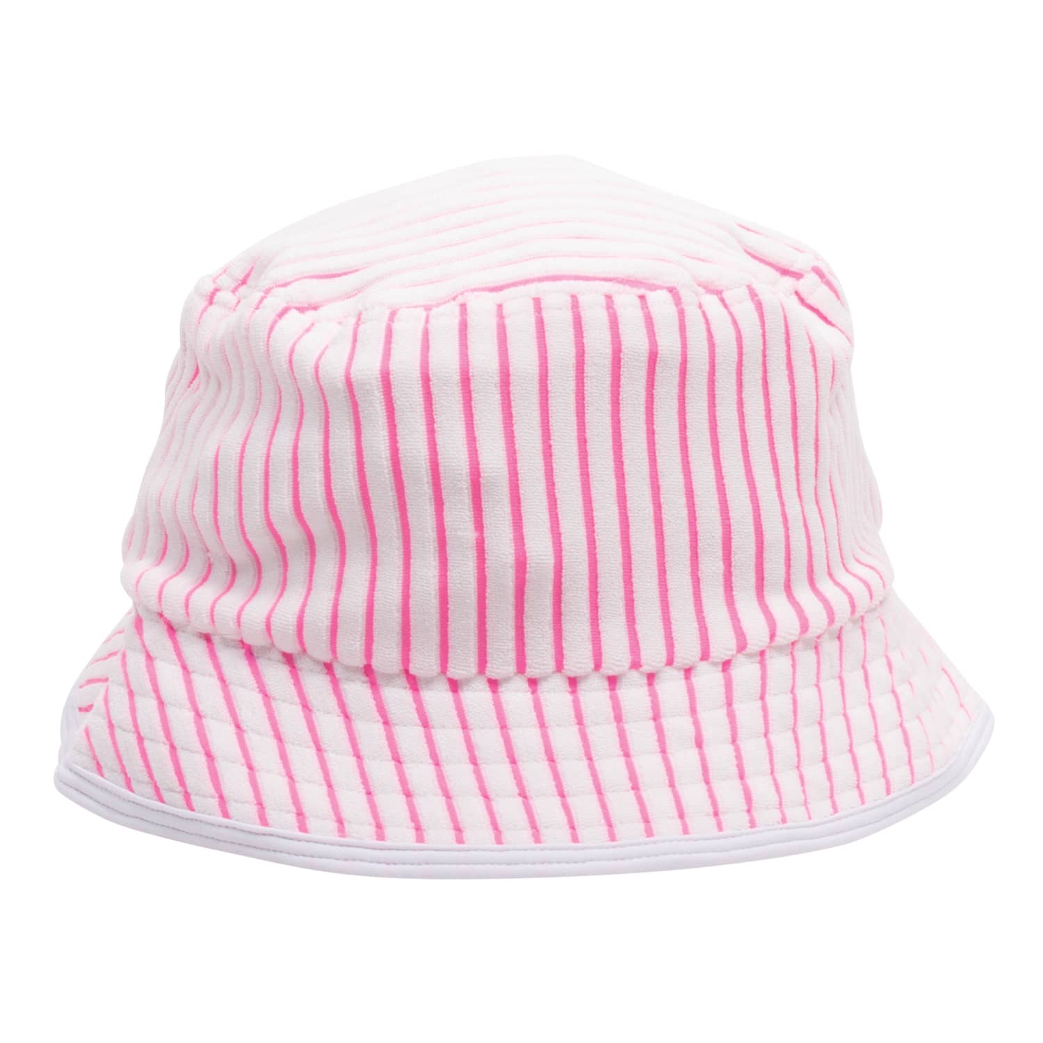 Shade Critters Berry Stripe Terry Girls Sun Bucket Hat 3-14 - Youth lg/Youth XL