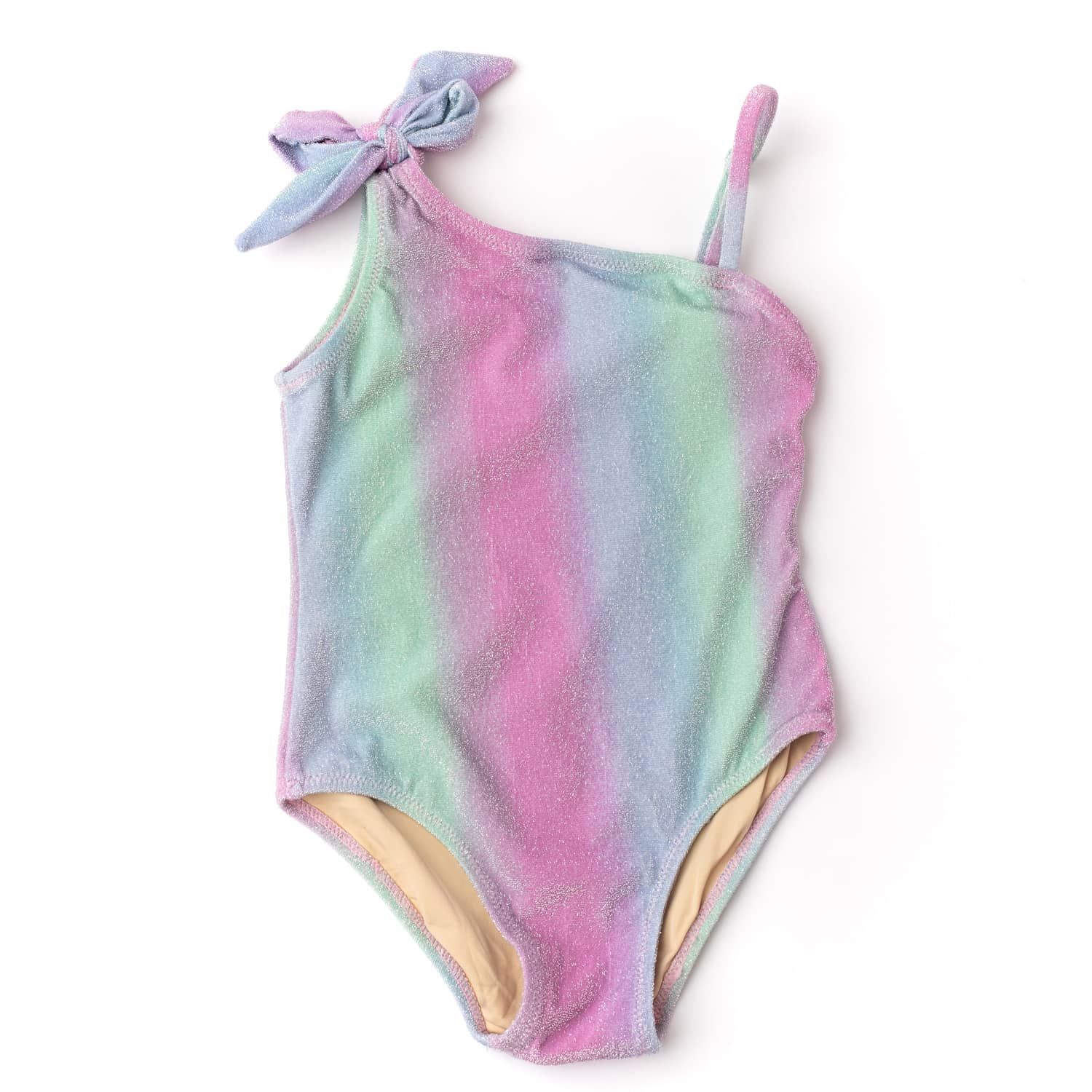 Girls One Piece Rash Guard Swimsuits Tie Dye Bathing Suits for