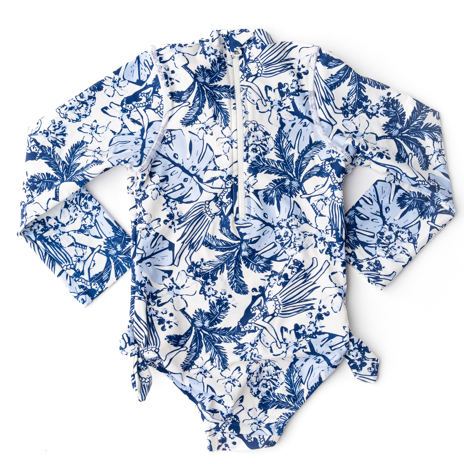 ワンピース SET Girls My Fancy Long Sleeve Dot Layered One Piece F24ZB06 Tiki Tides Girls Long Sleeve One Piece Swimsuit 6m-10