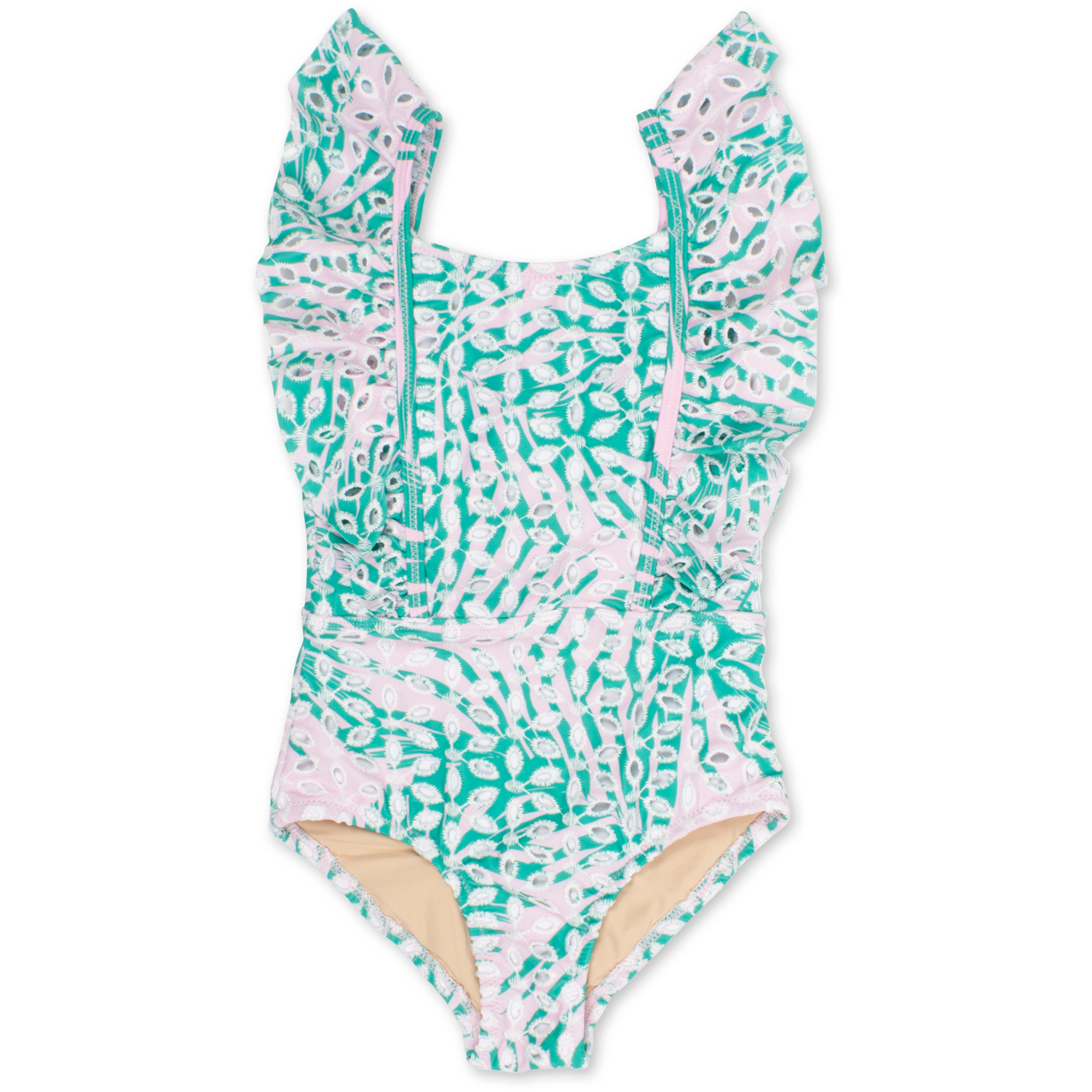 Patterned Swimsuit - Turquoise/patterned - Kids