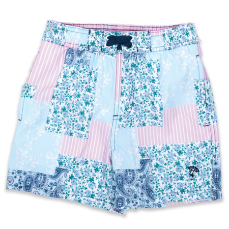 Floral Patchwork Boys 4 way Stretch Swim Trunk 6m-10 - Shade