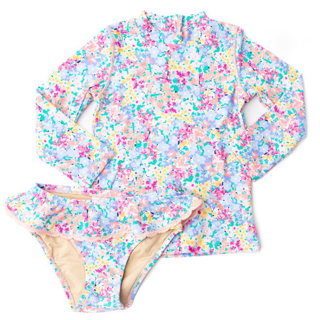 Spring Blooms Girls Rashguard Swim Set 6m-6 - Shade Critters