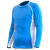 SHARKSKIN RAPID DRY RASHIE - LONG SLEEVE BLUE/WHITE 12659