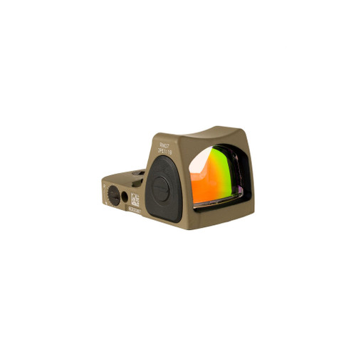 Trijicon RMR Type 2 Open Reflex Adjustable LED Red Dot Sight 6.5 MOA FDE, SKU RM07-C-700717