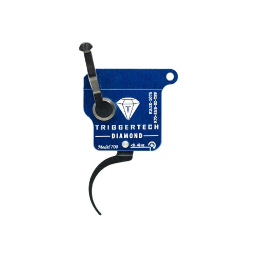 TriggerTech Rough Diamond Pro Curved Trigger for Remington 700, Black