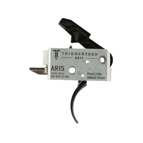 TriggerTech Duty Single-Stage Curved Trigger for AR-15, Black