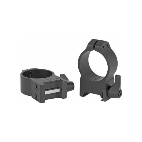 Warne Maxima 30mm High Quick Detach Scope Rings, Matte Black
