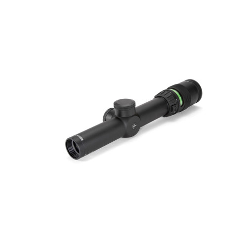 Trijicon AccuPoint 1-4x24 LPVO Rifle Scope Fiber Optic Tritium Green Dot Standard Duplex Crosshair, SKU TR24-C-200071
