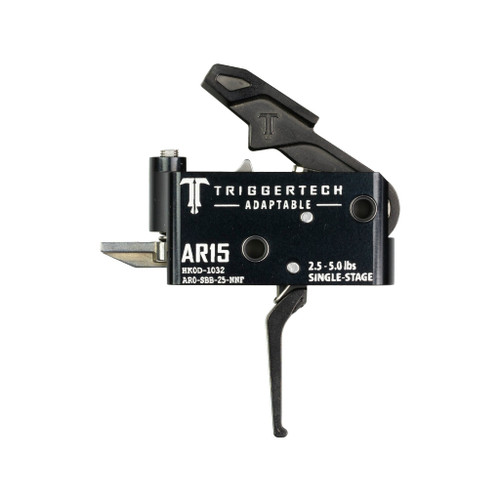 TriggerTech Adaptable Single-Stage Flat Trigger 2.5-5 lb for AR-15, Black