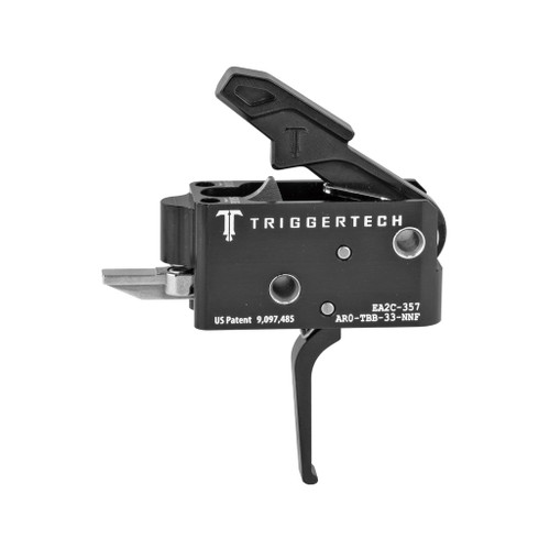 TriggerTech Adaptable Two-Stage Curved Trigger 2.5-5 lb for AR-15, Stainless