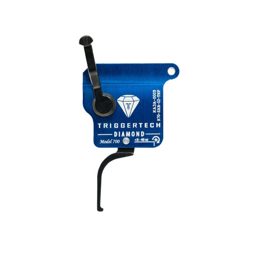 TriggerTech Rough Diamond Flat Trigger for Remington 700, Black