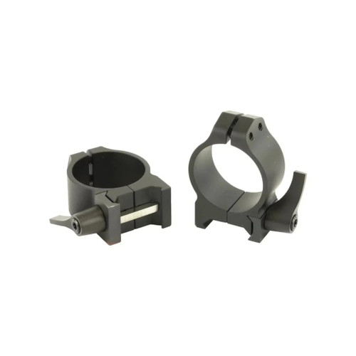 Warne Maxima 30mm Low Quick Detach Scope Rings, Matte Black
