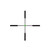 Trijicon AccuPoint 5-20x50 Rifle Scope Fiber Optic Tritium Green Dot Standard Duplex Crosshair, Green Dot Standard Duplex Crosshair reticle diagram