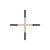 Trijicon AccuPoint 1-4x24 LPVO Rifle Scope Fiber Optic Tritium Amber Dot Standard Duplex Crosshair, Amber Dot Standard Duplex Crosshair reticle diagram