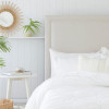 Milan bed head available in contrast or no-contrast piping