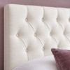 Venazza upholstered bedhead, headboard detail