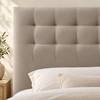 Sicily upholstered bedhead, headboard upholstery detail