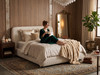 Raveena upholstered bed in a luxurious bedroom setting