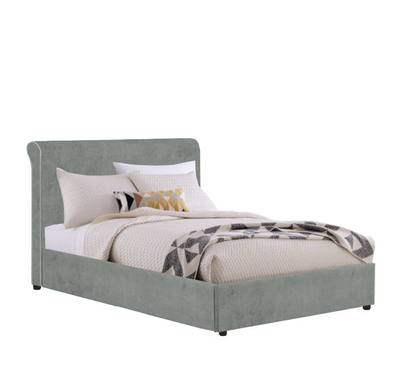 Roma Gas Lift Storage Bed — upholstered bed design and base