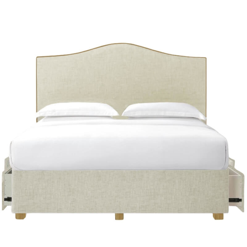 Verona Drawer Storage Bed — upholstered bed design and base