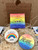 Pride Box, In The Black Cookie Co., cookies, Pride Month, LGBTQ+, celebration, chocolate chip cookies, black and white cookies, rainbow sprinkle cookies