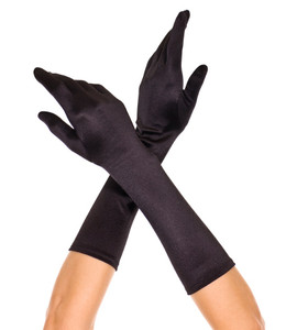 Long Satin Gloves