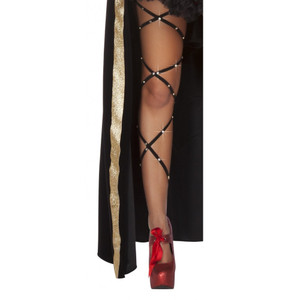 Rhinestone Studded Leg Wraps Rhinestone Studded Leg Wraps