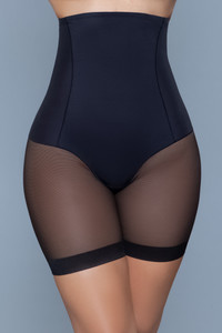 Boned High Waist Mesh Thigh Shaper Shorts Boned High Waist Mesh Thigh Shaper Shorts
