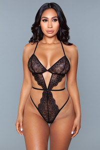 Lace Cutout Strappy G-String Teddy Lace Cutout Strappy G-String Teddy