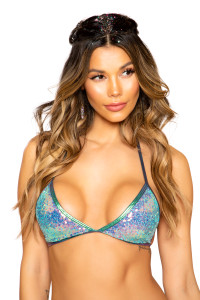 Sequin Triangle Bikini Top Sequin Triangle Bikini Top