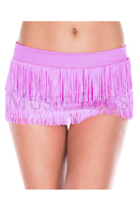 Fringed Mini Skirt