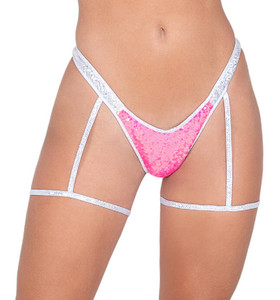 Sequin Garter Strap Bikini Bottoms Sequin Garter Strap Bikini Bottoms
