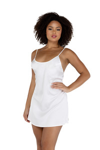 Soft Satin Scoop Neck Chemise