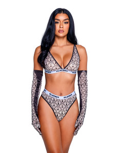 Playboy Bunny Bralette and High Waist Thong Set Playboy Bunny Bralette and High Waist Thong Set