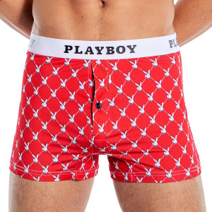 Men's Playboy Diamond Logo Print Boxer Briefs Men's Playboy Diamond Logo Print Boxer Briefs