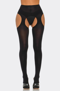 Suspender Peek-a-Boo Tights